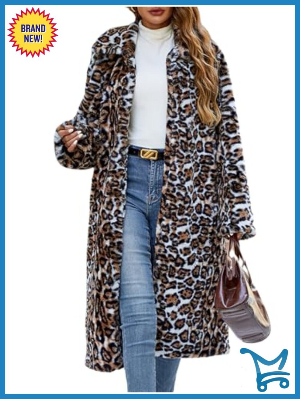 Luxurious Soft Faux Fur Coat with Pockets